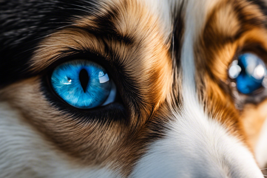 An image showcasing the captivating variations of Spitz dog eye colors