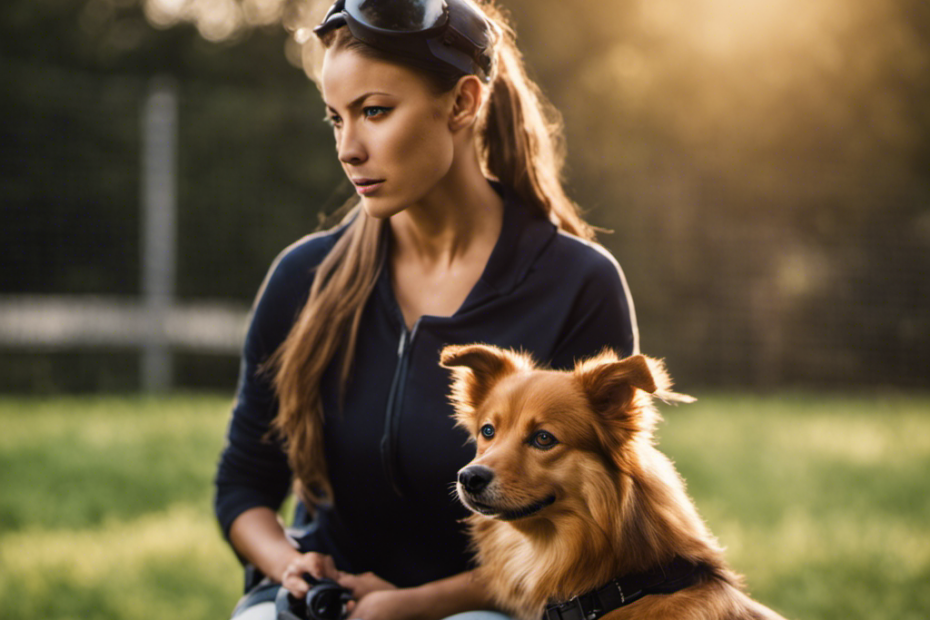 An image that captures the essence of Spitz dog training, showcasing a trainer using positive reinforcement to teach commands