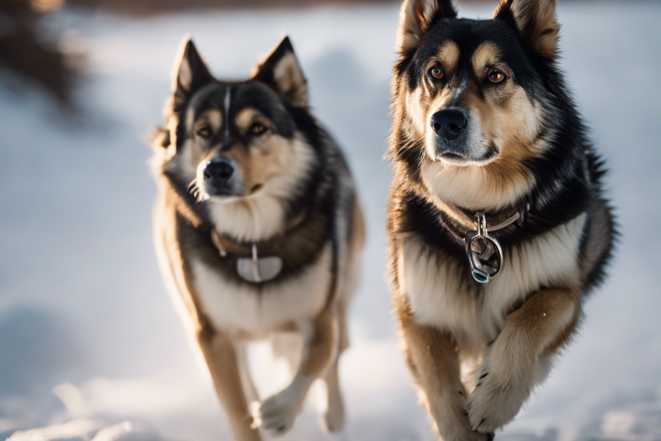 An image showcasing four distinct visual representations, each representing an effective approach to addressing health issues in iconic Arctic dogs