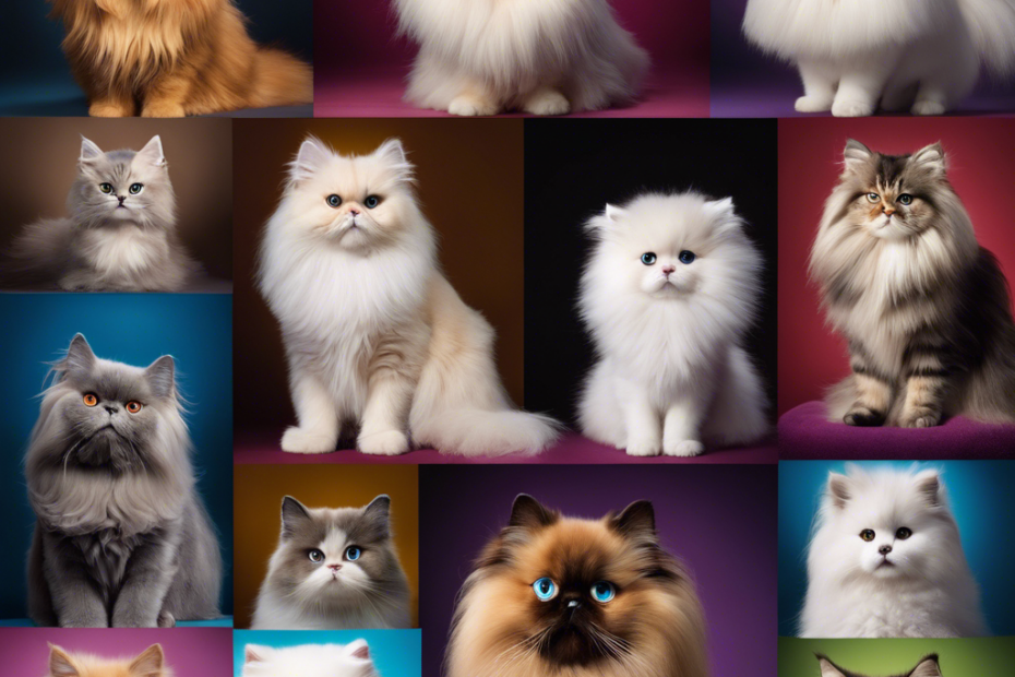 Ical and vibrant collage of seven adorable animals, each exquisitely groomed and radiating glamour